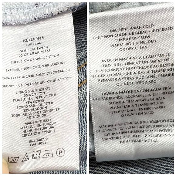 Re/Done 50s Cut Off Button Fly Distressed Denim Shorts Medium Raf 30 - Picture 9 of 13